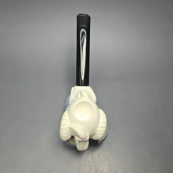 Kenan Claw and Egg Estate Block Meerschaum Pipe, Unsmoked - Image 9
