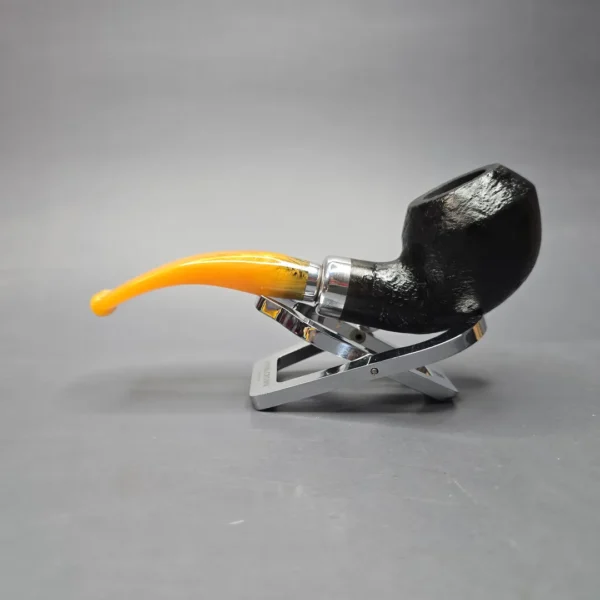Molina Ambra 103 Sandblasted Rhodesian Briar Pipe, New, 9mm - Image 4