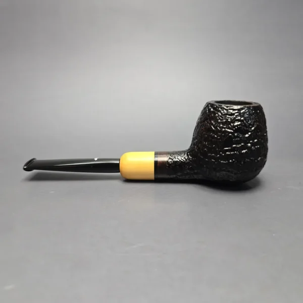 Caminetto (2018) Sandblasted Apple w/ Boxwood Estate Briar Pipe, Italian Esates - Image 4