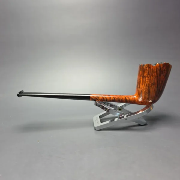 Walt Cannoy Cardinal House Langford Smooth Pencil Shank Dublin Handmade Briar Pipe, New - Image 5