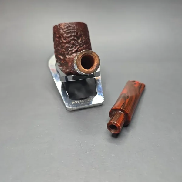 Peterson Irish Harp 106 Sandblasted Billiard w/ Silver Briar Pipe, New - Image 14