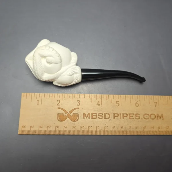 Kenan Claw and Egg Estate Block Meerschaum Pipe, Unsmoked - Image 12