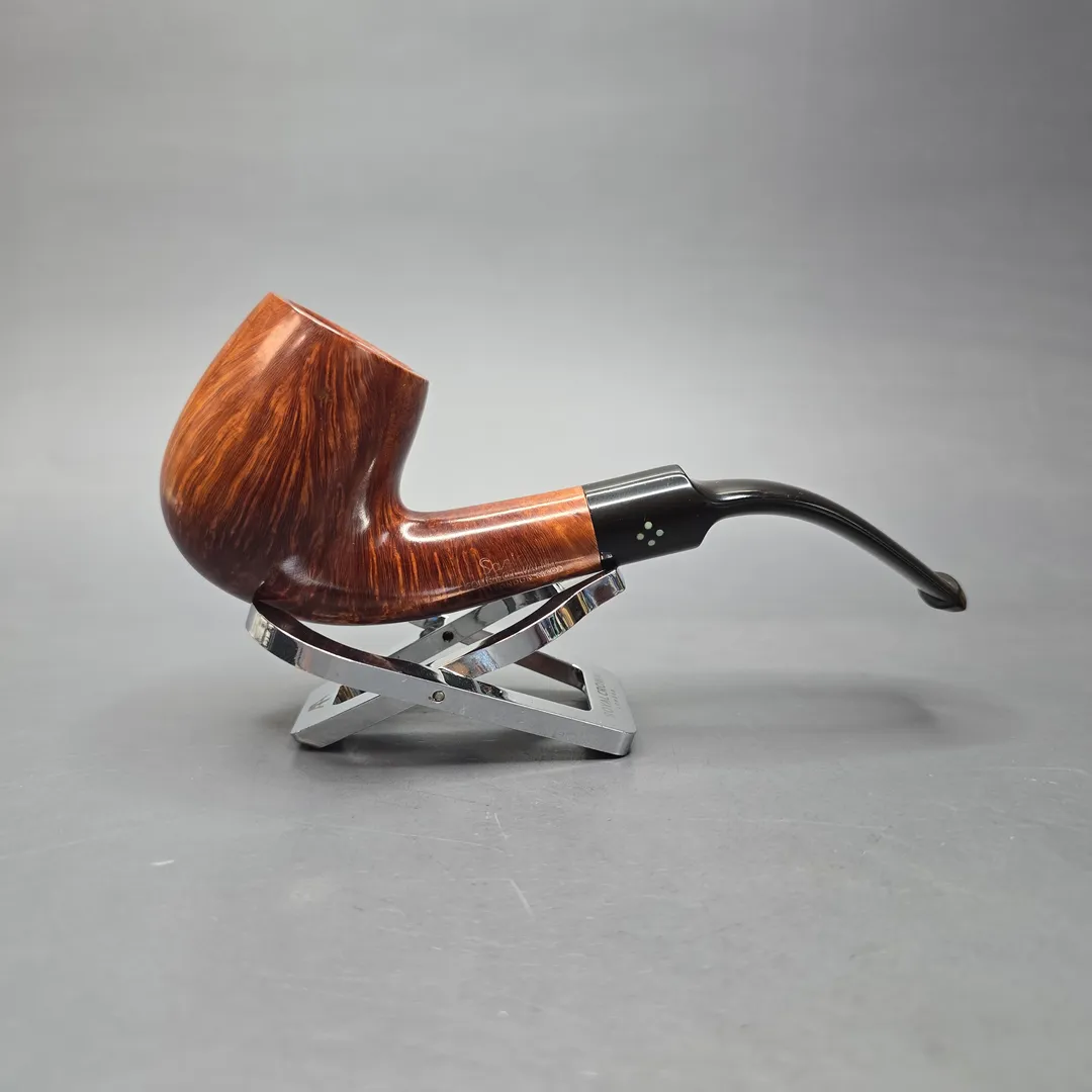 Sasieni Family Era (c.1950-79) Four Dot Walnut Viscount Lascelles S XS Estate Briar Pipe, English Estates - Image 2