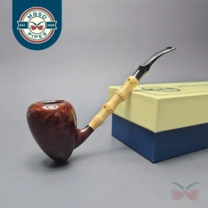 MBSD Briars Modern Masters 1 Smooth Peewit w/ Bamboo Handmade Briar Pipe, New