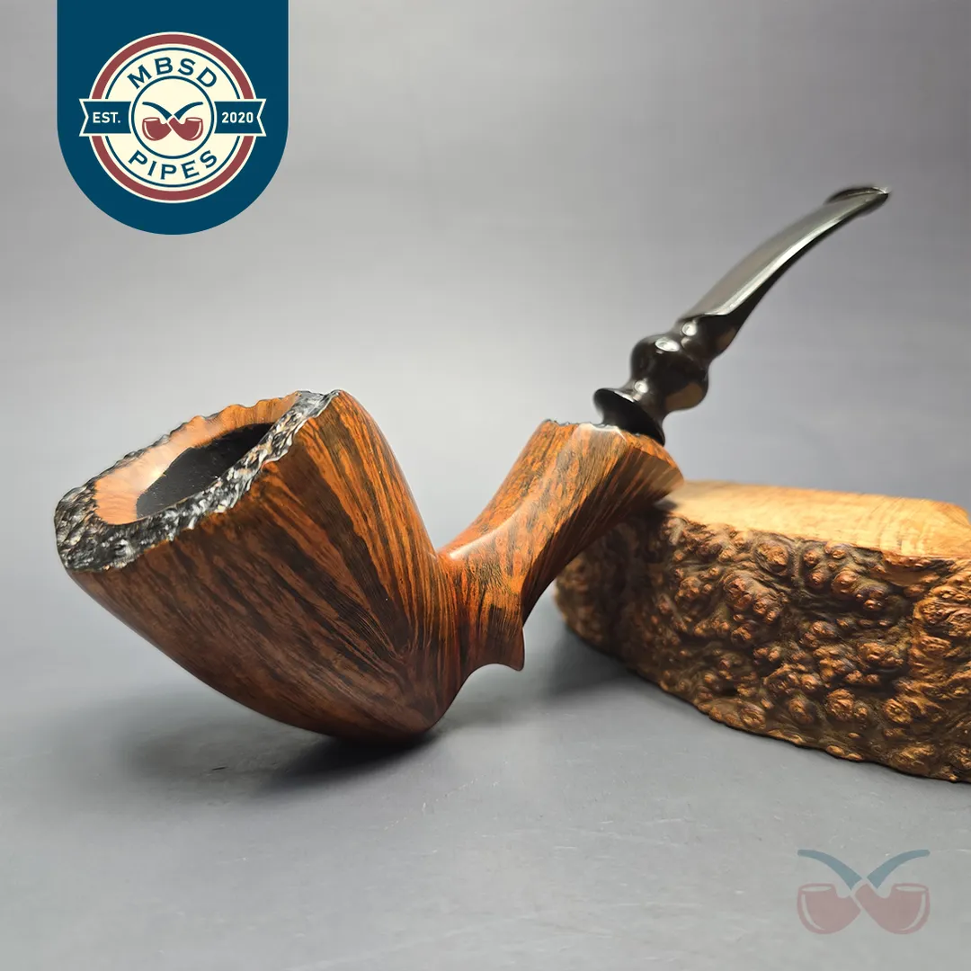 Ben Wade (Preben Holm) Golden Walnut XL Smooth Freehand Estate Briar Pipe, Unsmoked