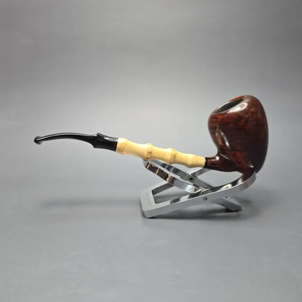 MBSD Briars Modern Masters 1 Smooth Peewit w/ Bamboo Handmade Briar Pipe, New - Image 4