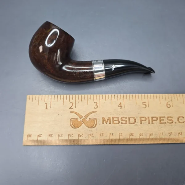 Peterson 160th Anniversary Pat. B Dark Smooth Bent Billiard Briar Pipe, New - Image 13