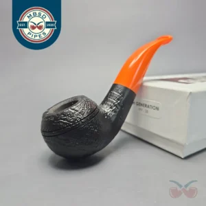 4th Generation 2023 Fathers, Friends and Fire Sandblasted Bullmoose Estate Briar Pipe, Unsmoked