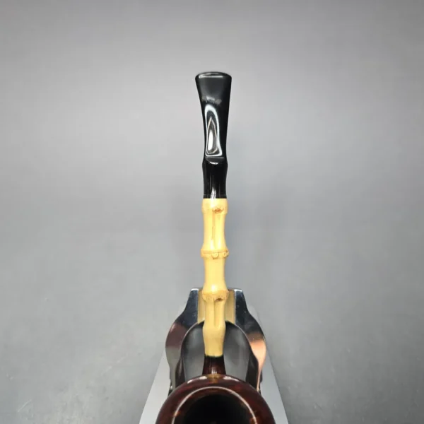 MBSD Briars Modern Masters 1 Smooth Peewit w/ Bamboo Handmade Briar Pipe, New - Image 8