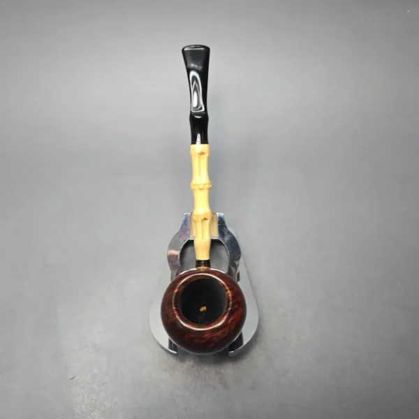 MBSD Briars Modern Masters 1 Smooth Peewit w/ Bamboo Handmade Briar Pipe, New - Image 9