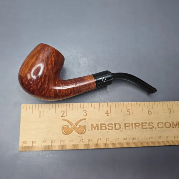 Sasieni Family Era (c.1950-79) Four Dot Walnut Viscount Lascelles S XS Estate Briar Pipe, English Estates - Image 12