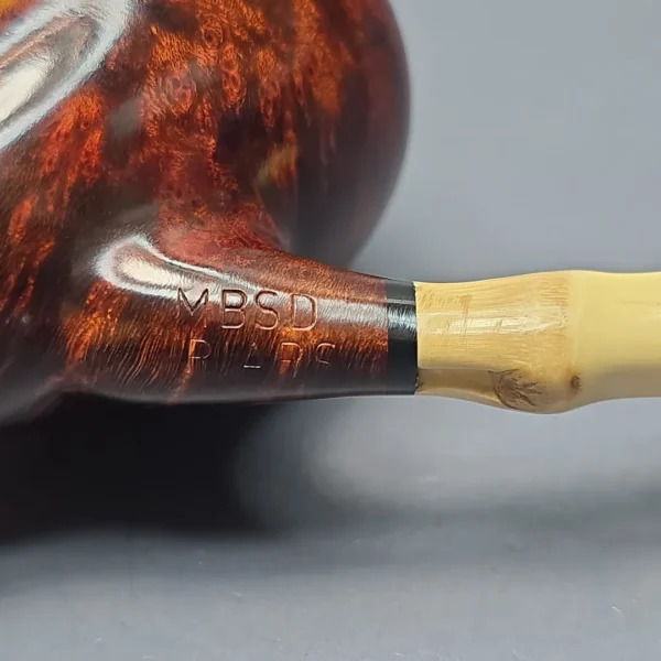 MBSD Briars Modern Masters 1 Smooth Peewit w/ Bamboo Handmade Briar Pipe, New - Image 11