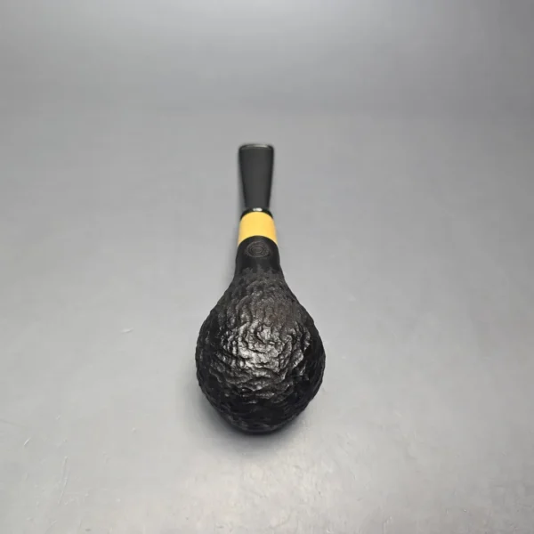 MBSD Briars by Piero Vitale Black Rusticated Author w/ Boxwood, Briar Pipe, New - Image 10