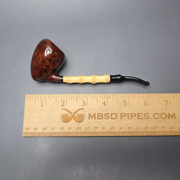MBSD Briars Modern Masters 1 Smooth Peewit w/ Bamboo Handmade Briar Pipe, New - Image 12