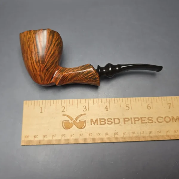 Ben Wade (Preben Holm) Golden Walnut XL Smooth Freehand Estate Briar Pipe, Unsmoked - Image 12