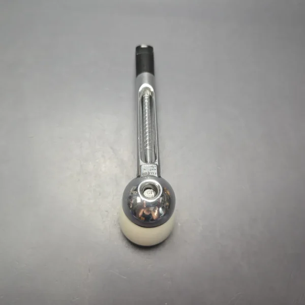 Falcon Chrome Dental w/ MBSD Meerschaum Rhodesian Block Meerschaum Bowl Pipe, New - Image 9