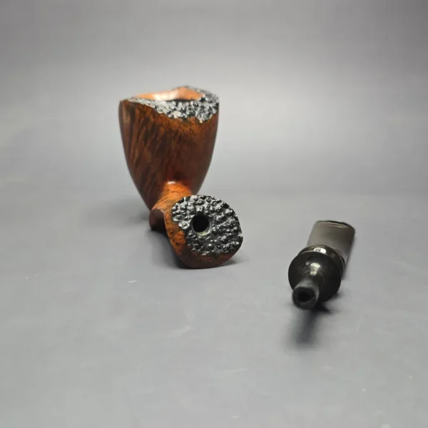 Ben Wade (Preben Holm) Golden Walnut XL Smooth Freehand Estate Briar Pipe, Unsmoked - Image 14