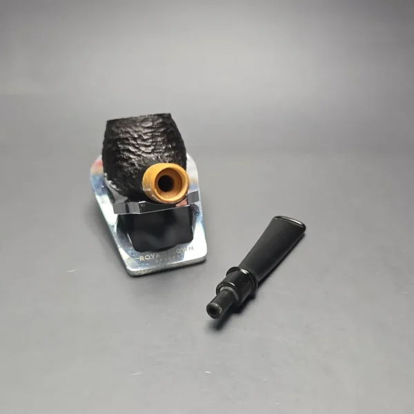 MBSD Briars by Piero Vitale Black Rusticated Author w/ Boxwood, Briar Pipe, New - Image 14