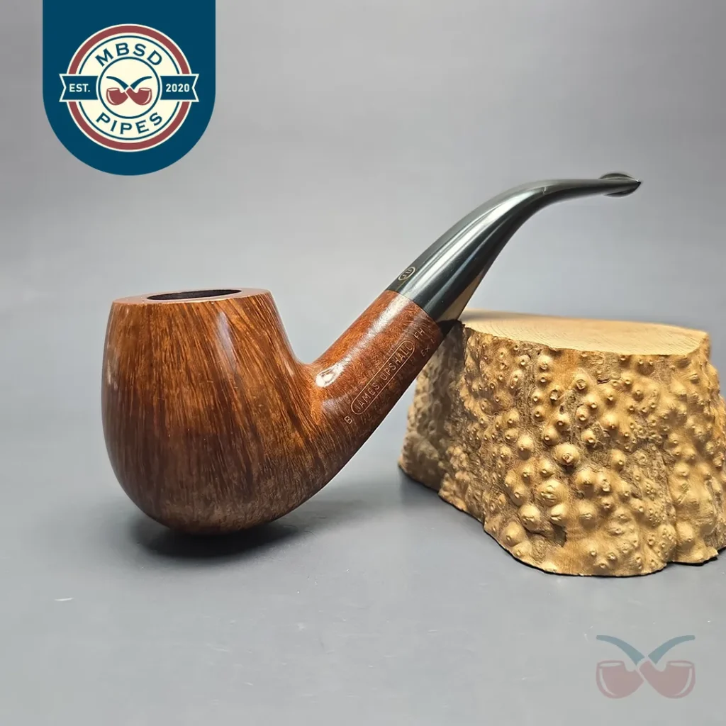 James Upshall B Grade Ex.L Smooth "Full Bent" Billiard (Unsmoked Estate)