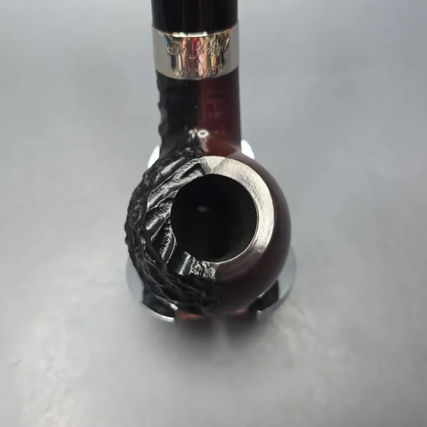 Peterson Jekyll & Hyde XL02 Partially Rusticated Apple Briar Pipe, New - Image 7
