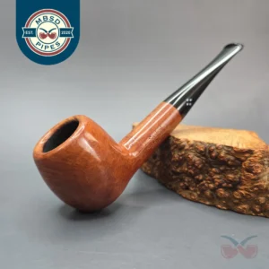 Sasieni Family Era (c.1950-79) Four Dot Natural "Hurlingham" Smooth Apple Estate Briar Pipe, English Estates