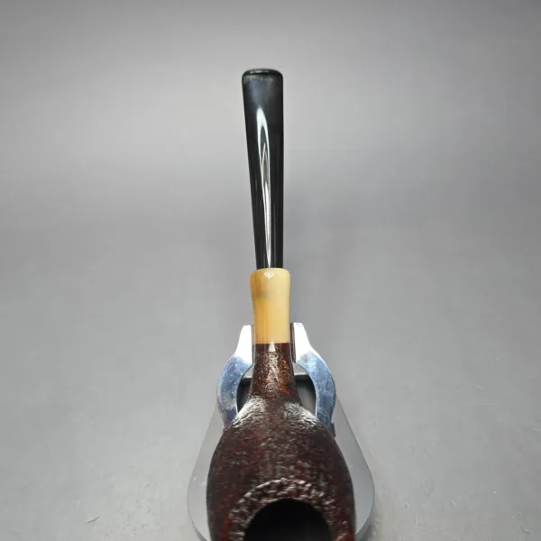 MBSD Briars Modern Masters 3 Sandblasted Tulip w/ Faux Horn Handmade Briar Pipe, New - Image 8