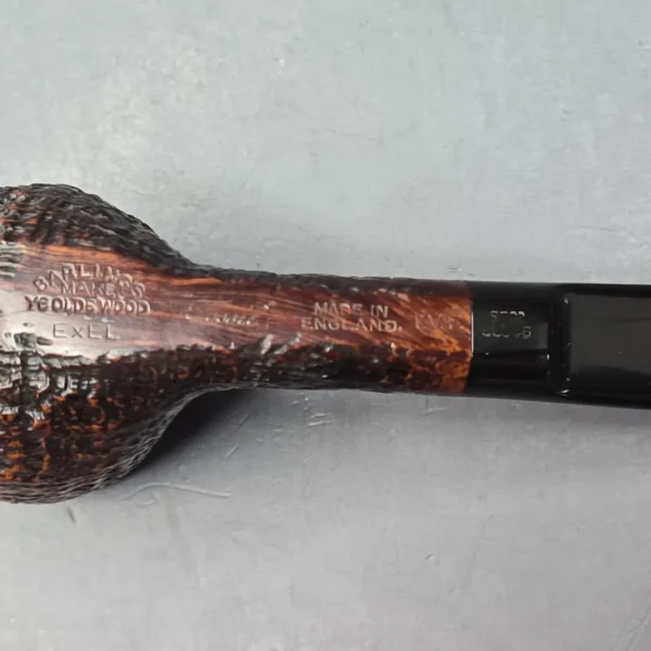 Barling's Make Pre-Transition YOW Fossil EXEL Sandblasted Pot Estate Briar Pipe, English Estates - Image 10