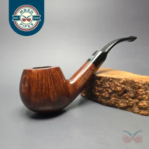 James Upshall A Grade Group 6 Smooth Bent Apple Estate Briar Pipe, Unsmoked