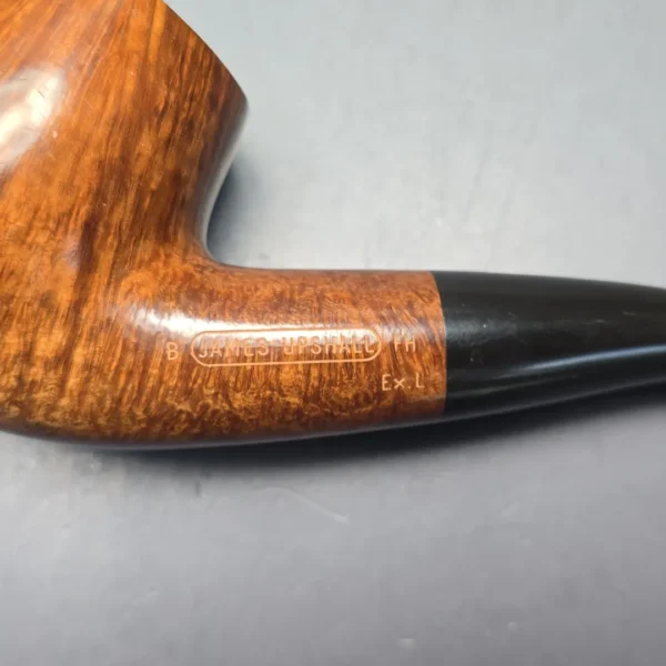 James Upshall B Grade Ex.L Smooth "Full Bent" Billiard (Unsmoked Estate) - Image 10