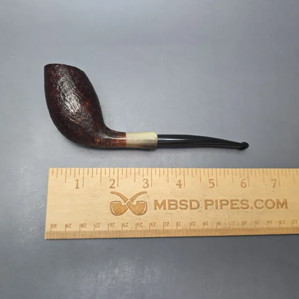 MBSD Briars Modern Masters 3 Sandblasted Tulip w/ Faux Horn Handmade Briar Pipe, New - Image 13