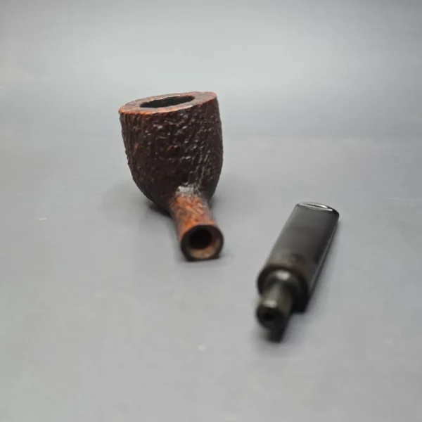 Barling's Make Pre-Transition YOW Fossil EXEL Sandblasted Pot Estate Briar Pipe, English Estates - Image 13