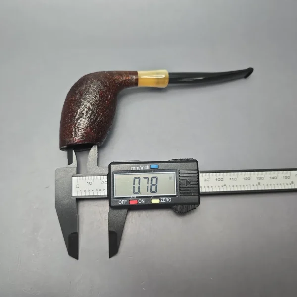 MBSD Briars Modern Masters 3 Sandblasted Tulip w/ Faux Horn Handmade Briar Pipe, New - Image 11