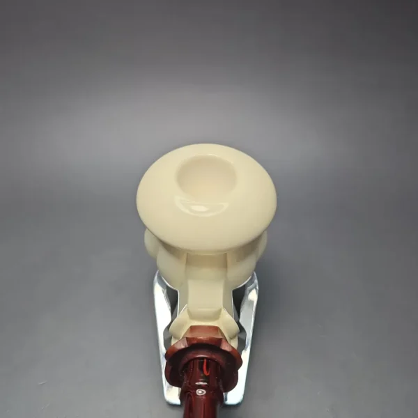 MBSD Meerschaum Premier XL by Bay Pipes Floral Calabash w/ Case & Tamper Block Meerschaum Pipe, New - Image 8