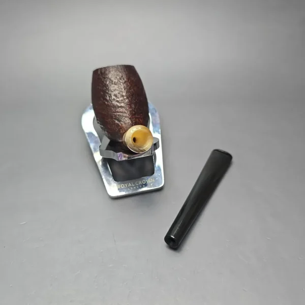 MBSD Briars Modern Masters 3 Sandblasted Tulip w/ Faux Horn Handmade Briar Pipe, New - Image 14