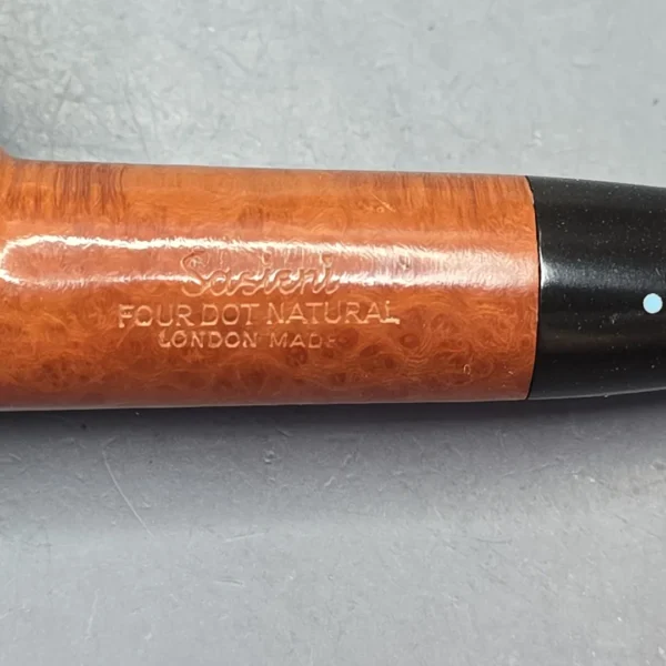 Sasieni Family Era (c.1950-79) Four Dot Natural "Hurlingham" Smooth Apple Estate Briar Pipe, English Estates - Image 11