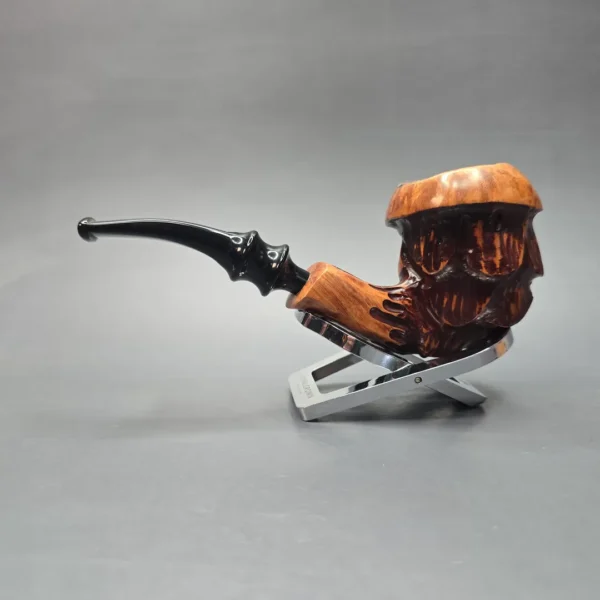 Nording Spruce Cone Partially Rusticated Freehand Estate Briar Pipe, Unsmoked - Image 4
