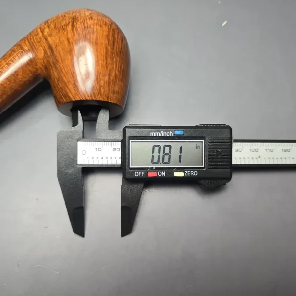James Upshall B Grade Ex.L Smooth "Full Bent" Billiard (Unsmoked Estate) - Image 14