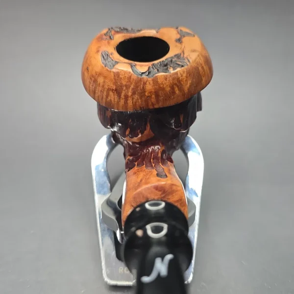 Nording Spruce Cone Partially Rusticated Freehand Estate Briar Pipe, Unsmoked - Image 6