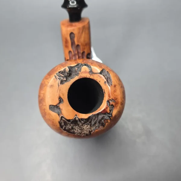 Nording Spruce Cone Partially Rusticated Freehand Estate Briar Pipe, Unsmoked - Image 7