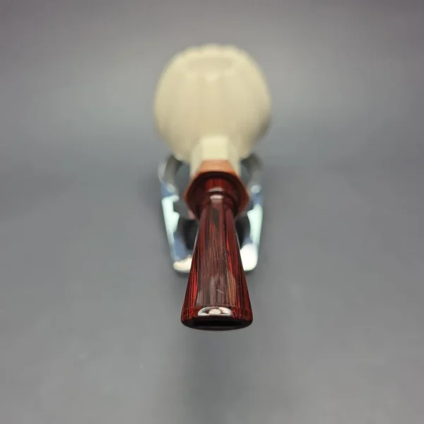 MBSD Meerschaum Premier Panel Shank Tomato w/ Case & Tamper Meerschaum Pipe, New - Image 6