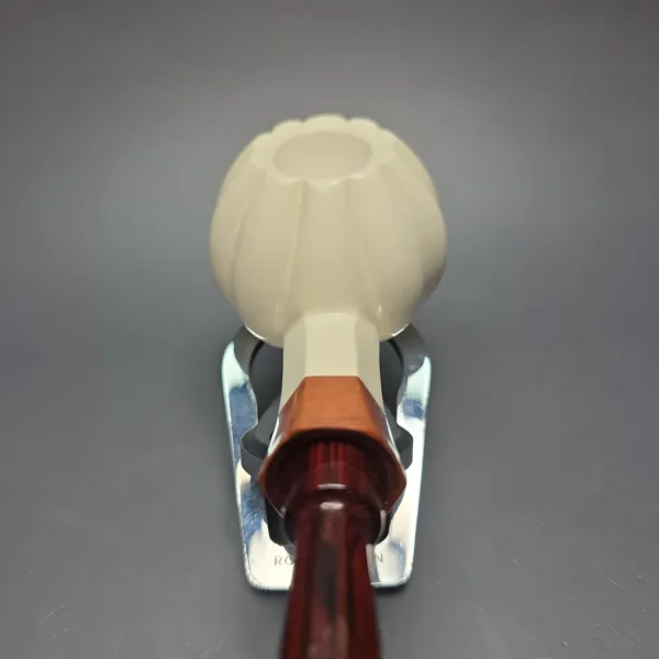MBSD Meerschaum Premier Panel Shank Tomato w/ Case & Tamper Meerschaum Pipe, New - Image 7