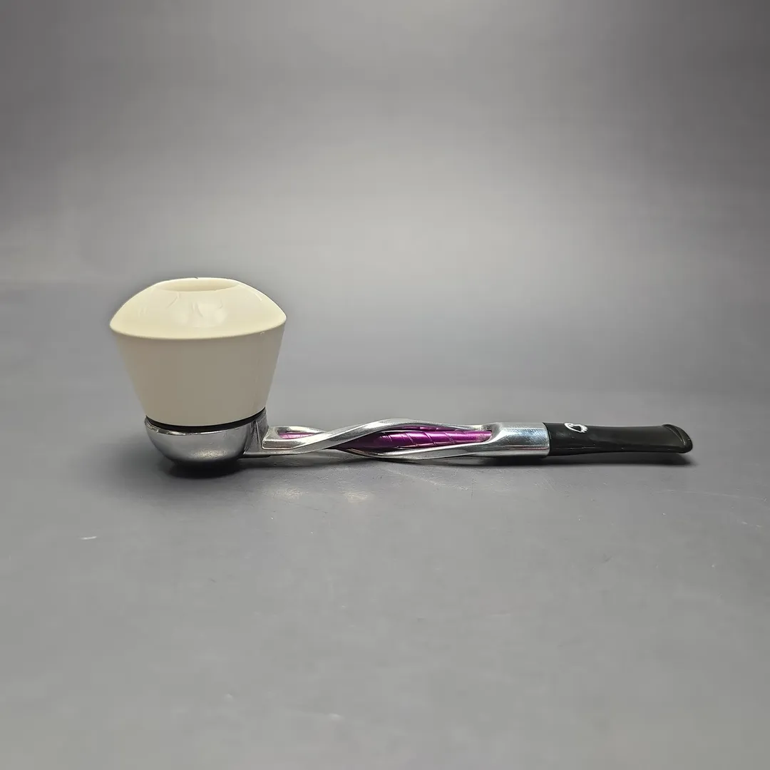 Falcon Shillelagh Purple w/ MBSD Meerschaum Rhodesian Block Meerschaum Bowl Pipe, New - Image 2