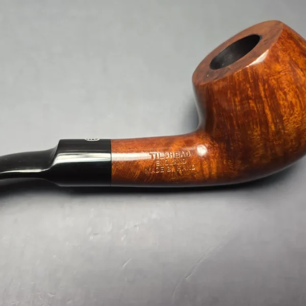 James Upshall A Grade Group 6 Smooth Bent Apple Estate Briar Pipe, Unsmoked - Image 11