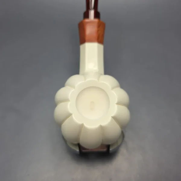 MBSD Meerschaum Premier Panel Shank Tomato w/ Case & Tamper Meerschaum Pipe, New - Image 8