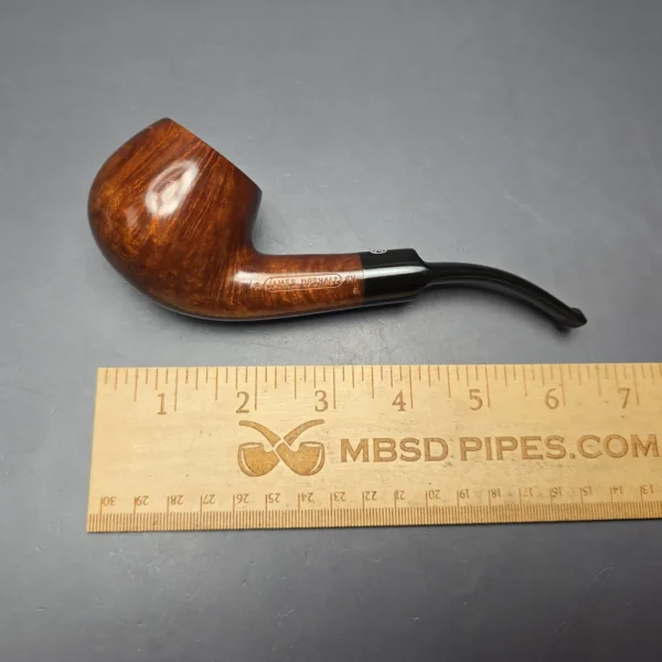 James Upshall A Grade Group 6 Smooth Bent Apple Estate Briar Pipe, Unsmoked - Image 13