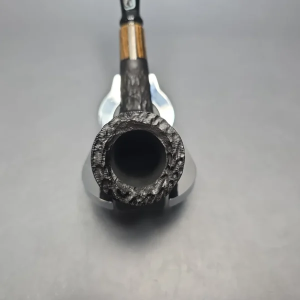 MBSD Briars by Piero Vitale Black Rusticated Billiard with Zebrawood (New) - Image 7