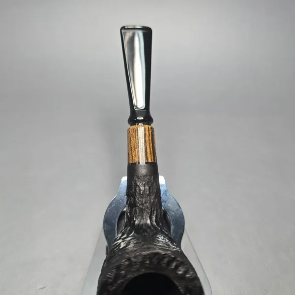 MBSD Briars by Piero Vitale Black Rusticated Billiard with Zebrawood (New) - Image 8