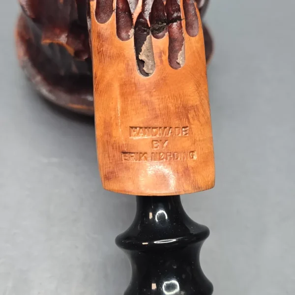 Nording Spruce Cone Partially Rusticated Freehand Estate Briar Pipe, Unsmoked - Image 11