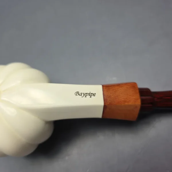 MBSD Meerschaum Premier Panel Shank Tomato w/ Case & Tamper Meerschaum Pipe, New - Image 10