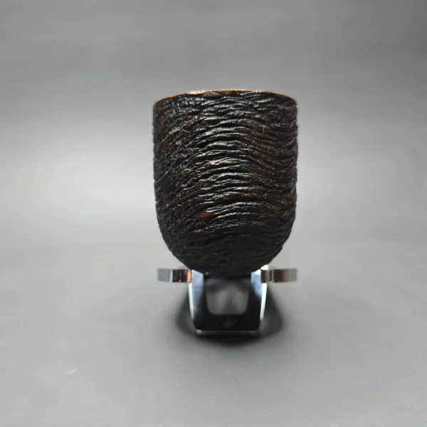 Clarence Mickles 1999 XL Partially Rusticated Bent Pot Estate Briar Pipe, American Estates - Image 11